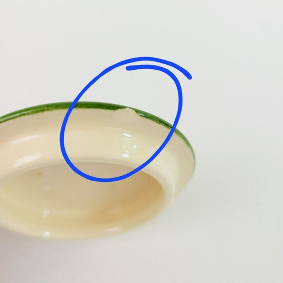 Franciscan Desert Rose GREEN TRIM Sugar Bowl & Creamer Pink Floral c.1949-53 - Picture 5 of 9